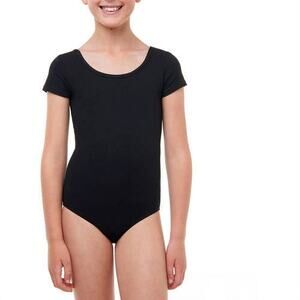 Danskin Now Girls One Piece Short Sleeve Leotard Youth Size XS